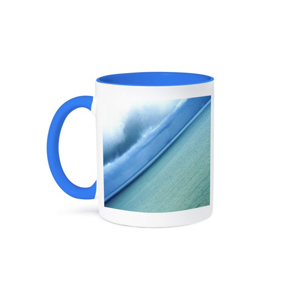 Ocean Waves Mug 15oz Two-Tone Blue
