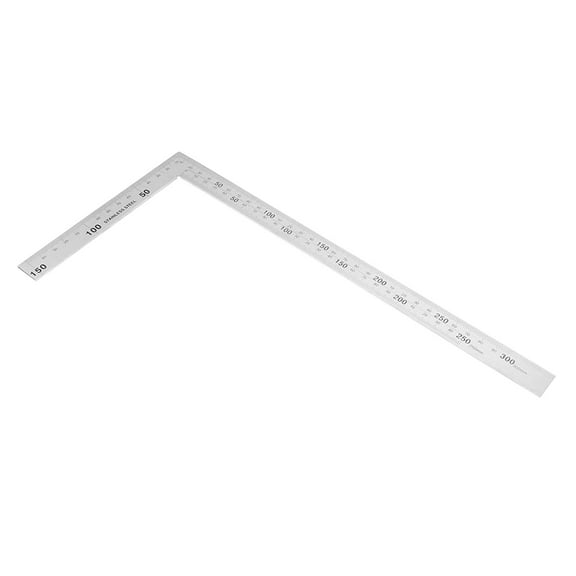 90 Degree Framing Square Ruler Layout Template Tool L Shape Right Angles Ruler Stainless Steel Measuring Ruler