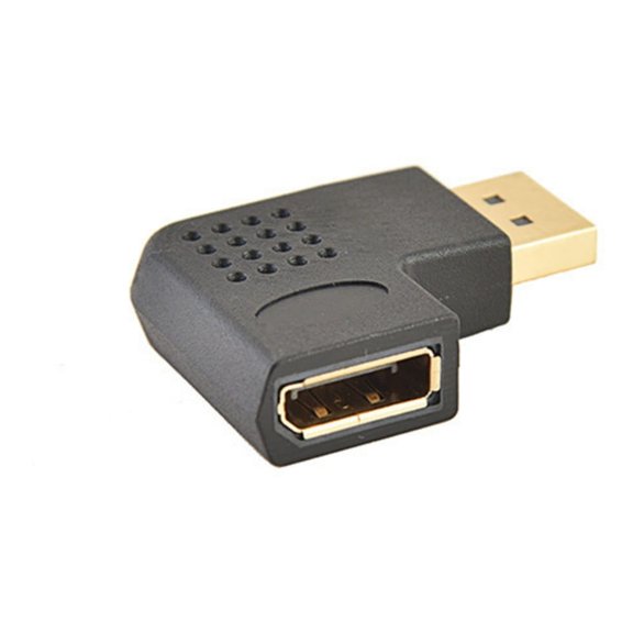 90-Degree HDTV-compatible 1.4 Adapter 1920x1080 Male to Female Connector for Home Theater Setups