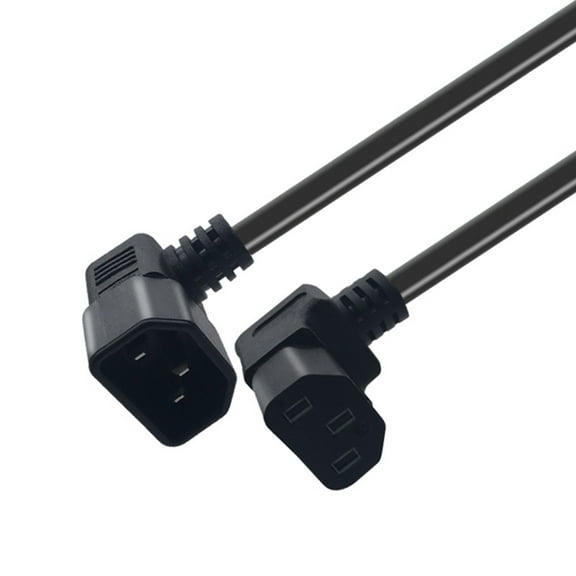 90 Degree IEC 320 C14 to C13 Power Cable 250V Right Angle IEC 320 C14 Male to C13 Female Power Supply Extension Cord
