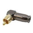 thumbnail image 2 of Jex Electronics 10-Pack Right Angle RCA Adapters - Male To Female 90 Degree Phono 2 of 2