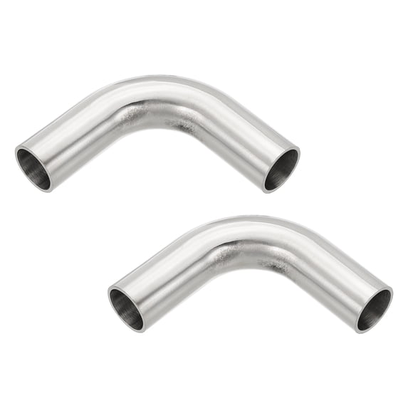 90 Degree Mandrel Bend Elbow, 3/4 Inch OD Steel Exhaust Elbow Piping Connector 67mm 316 Stainless, 2 Pack