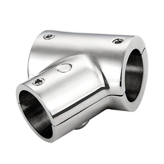 90 Degree Marine Handrail Tees Steel Pipes Connector Handrail Tees Joint Marine Handrail T Connector Boat Railing Fittin