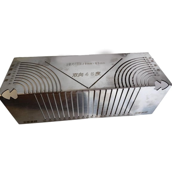 90 Degree Multifunctional Square Tube Rounded Corner Ruler Drawing Tool Multi-Drawing Ruler Precision Angle And Arc Marking Tool