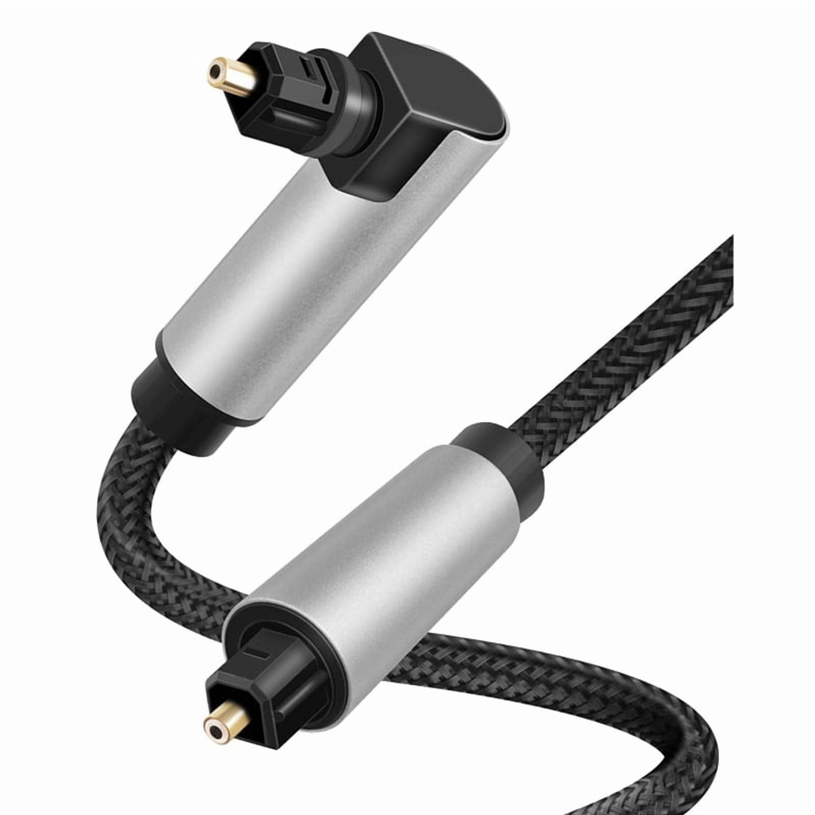 90 Degree Optical Audio Cable, Right Angle Toslink Cable, Digital Fibre ...