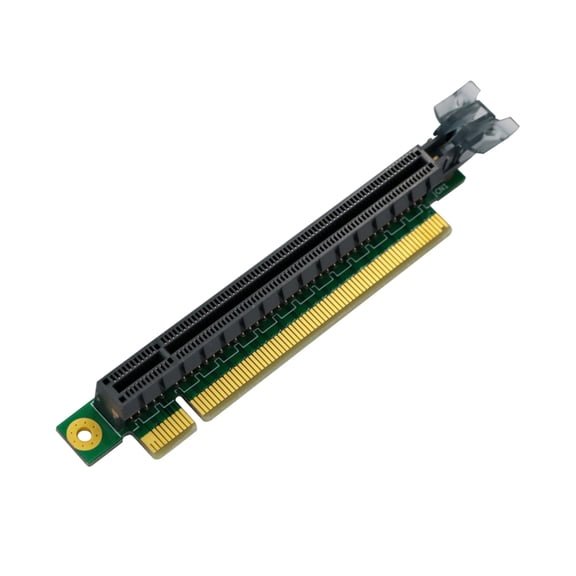 90 Degree PCIE 16X to X16 Male to Female Risers Card Adapters for Computer Connection and Office Use