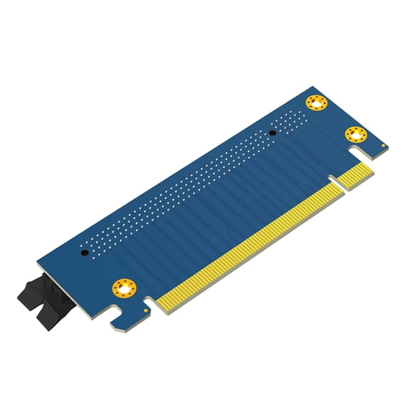90 Degree PCIE 16X to X16 Risers Card Adapter with Shielded Slot for Computer Connection and Office Use