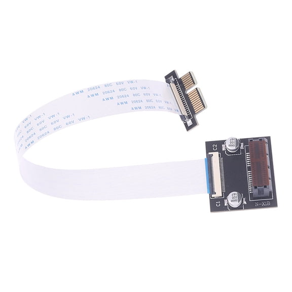 90 Degree PCIe 1X Flexible Risers Cable Reinforced FPC Construction Secure Mounting For Workstations And Enclosures