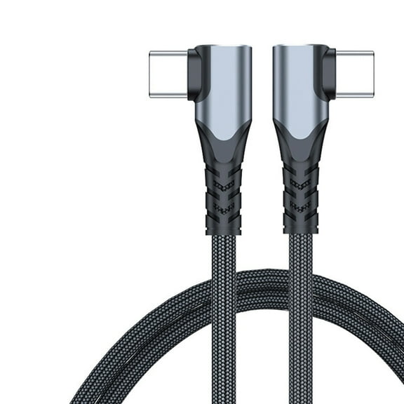 AOOOWER Type C Charging Cable Right Angle 100W Fast Charging Data Transfer Cable Wire