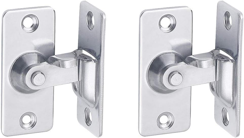 90 Degree Right Angle Door Lock Buckle Safety Door Lock Bolt, Stainless