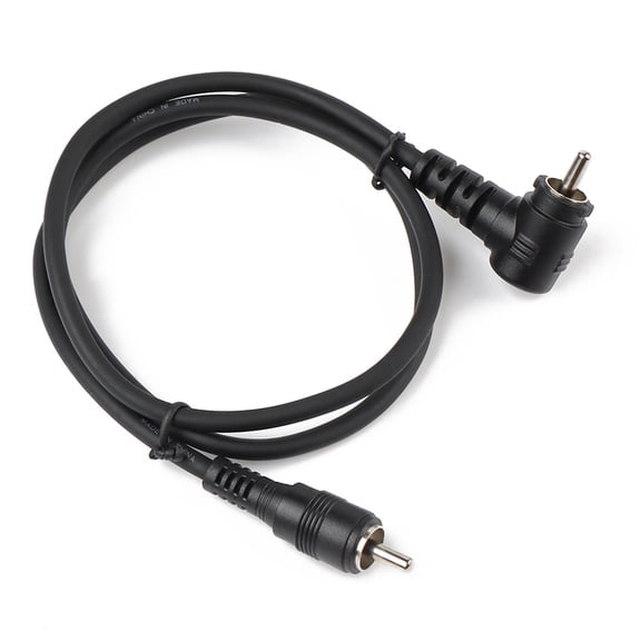 90 Degree Right Angle Rca Male to Rca Male Buckle Straight Line 70cm Connector Audio Cable for TV
