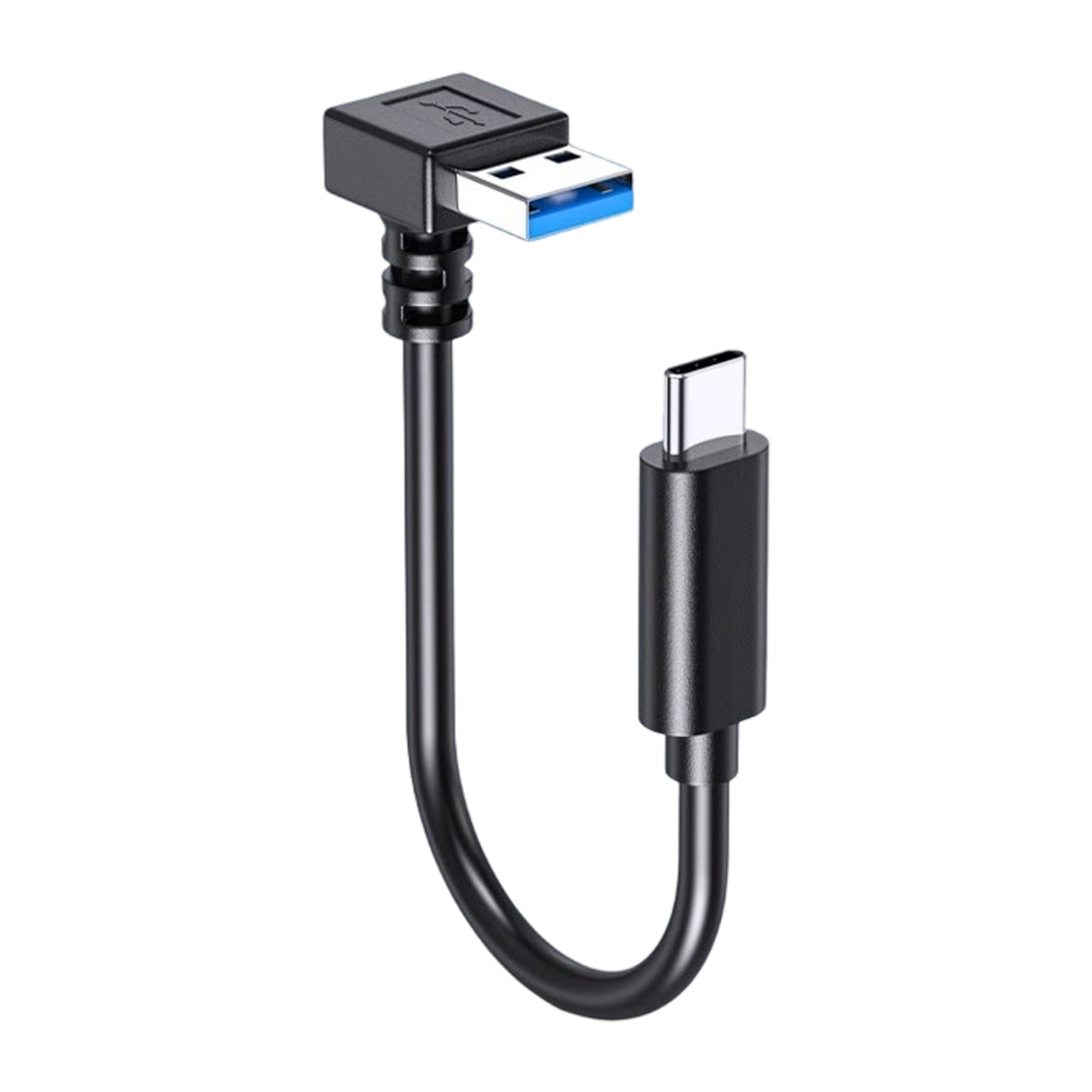 Eee Plug 90 Degree Right Angled Fast Charging Cord USB3.0 to Type C 5Gbps Power ...