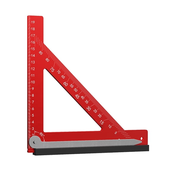 90 Degree Right Angled Ruler for Carpenter Aluminum Triangles Ruler for Precise Angled Marking Straight Lines Drawing