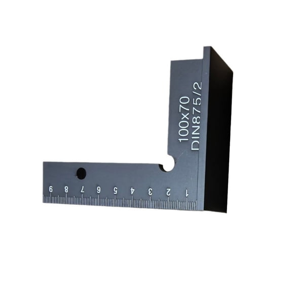 90 Degree Right Angles Ruler Measuring Tool Aluminium Square with Seat Layout Tool for Laboratory Use Woodworking Ruler