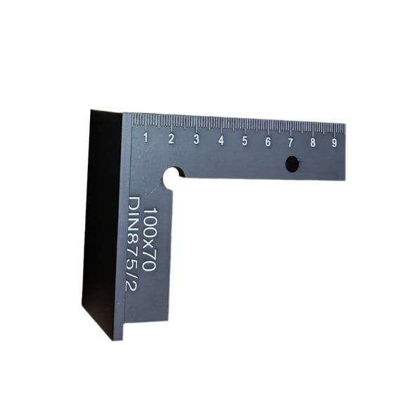 90 Degree Right Angles Ruler Measuring Tool Aluminium Square with Seat Layout Tool for Laboratory Use Woodworking Ruler