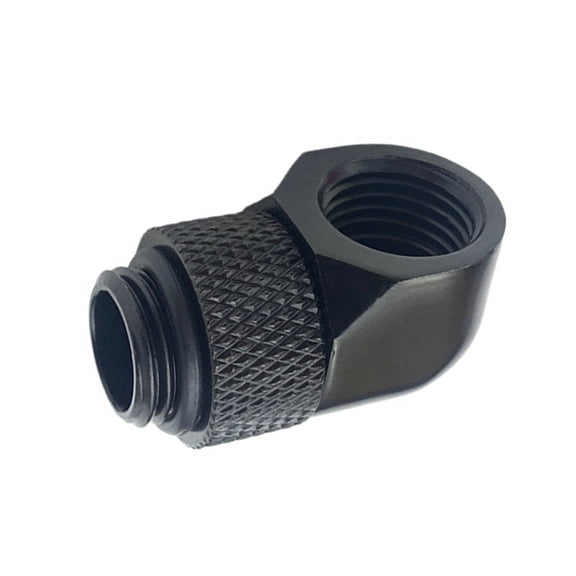 90 Degree Rotating PC Water Cooling Elbow Adapters High Pressure Resistant Metal Fitting For Tight Space