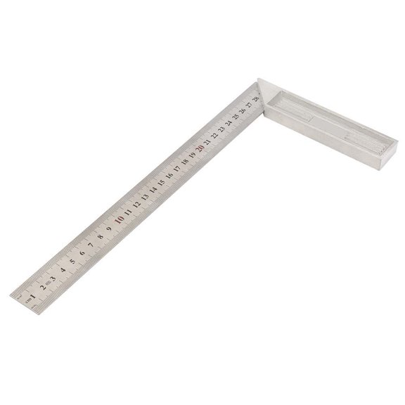90 Degree Ruler 90 Degree Straight Ruler 30cm Aluminum Alloy 90 Degree Straight Edge Ruler Straightedge Right Angle RulerThicker