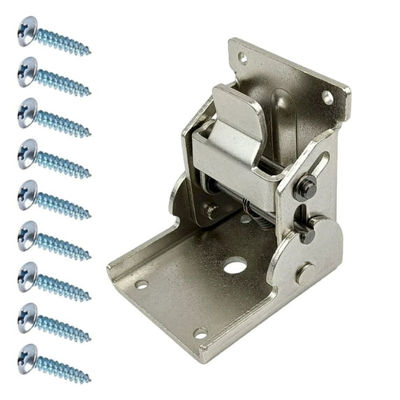 90 Degree Self-Locking Folding Hinge Clearance, Furenl 90 Folding Hinge Heavy Duty Anti Connector Supports 330 Lbs Ideal for Furniture Workbenches Table Legs Adjustable Folding Bracket, H