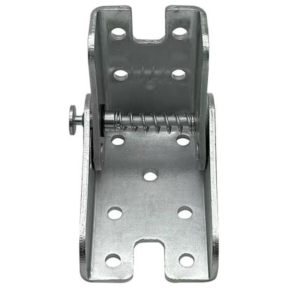 90 Degree Self-Locking Folding Hinge, Foldable Table Leg Bracket, Invisible Bed Frame Connector, Heavy Duty Metal Hardware, Silver