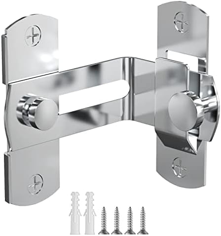 90 Degree Stainless Steel Latch, Protect Privacy - Security Barn Door ...