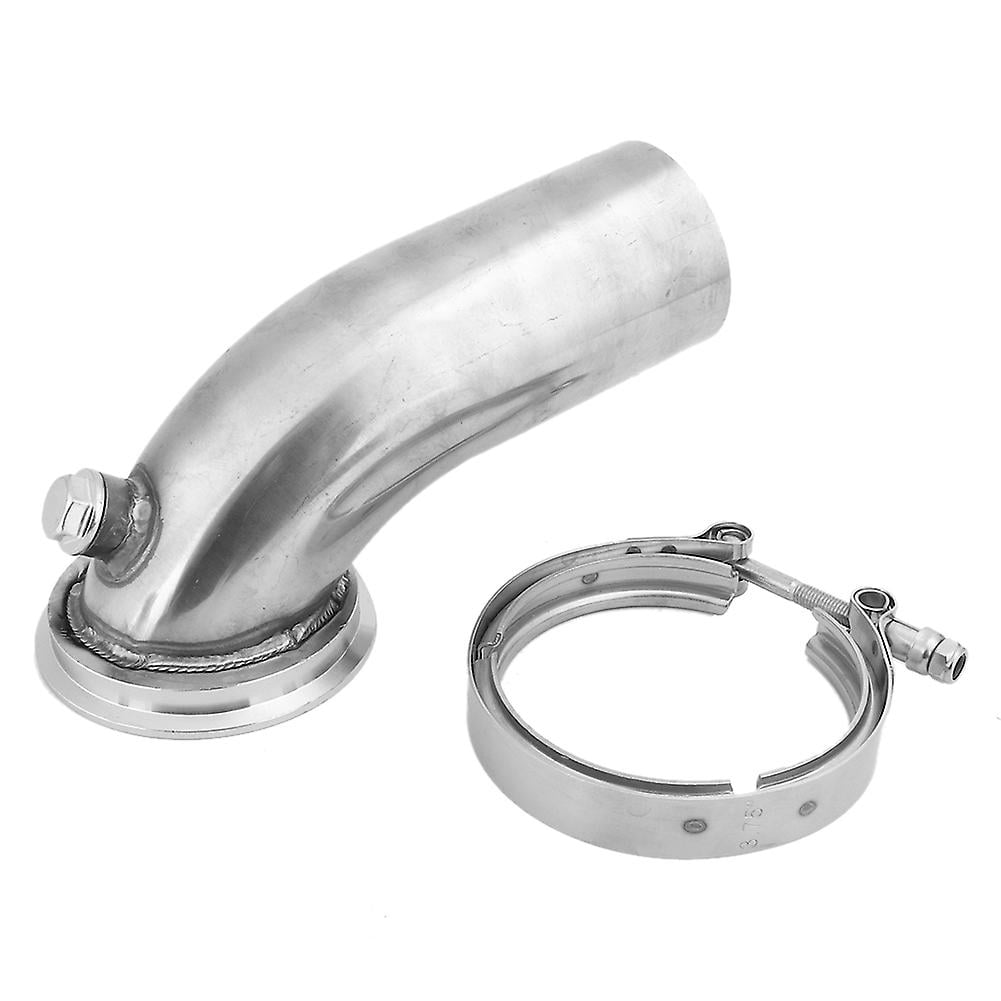 90 Degree Stainless Steel Turbo Exhaust Downpipe Elbow with V Band