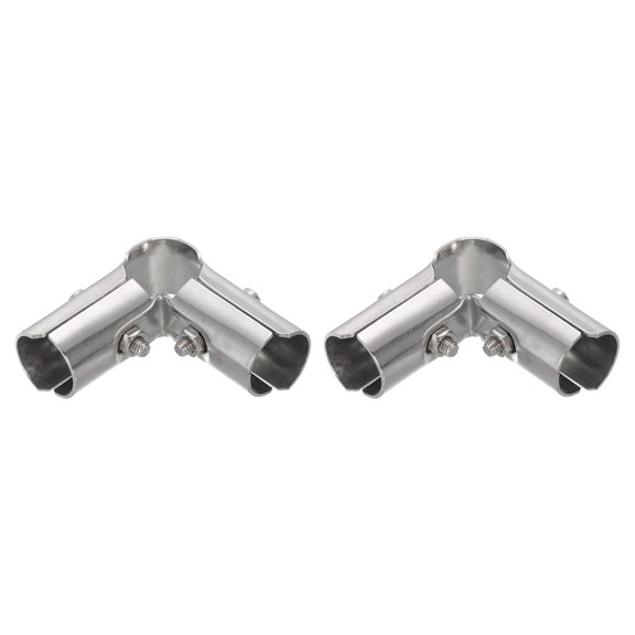 90 Degree Structural Pipe Connector 2 Pack Chain Link Fence Clamp, Fit OD 25mm