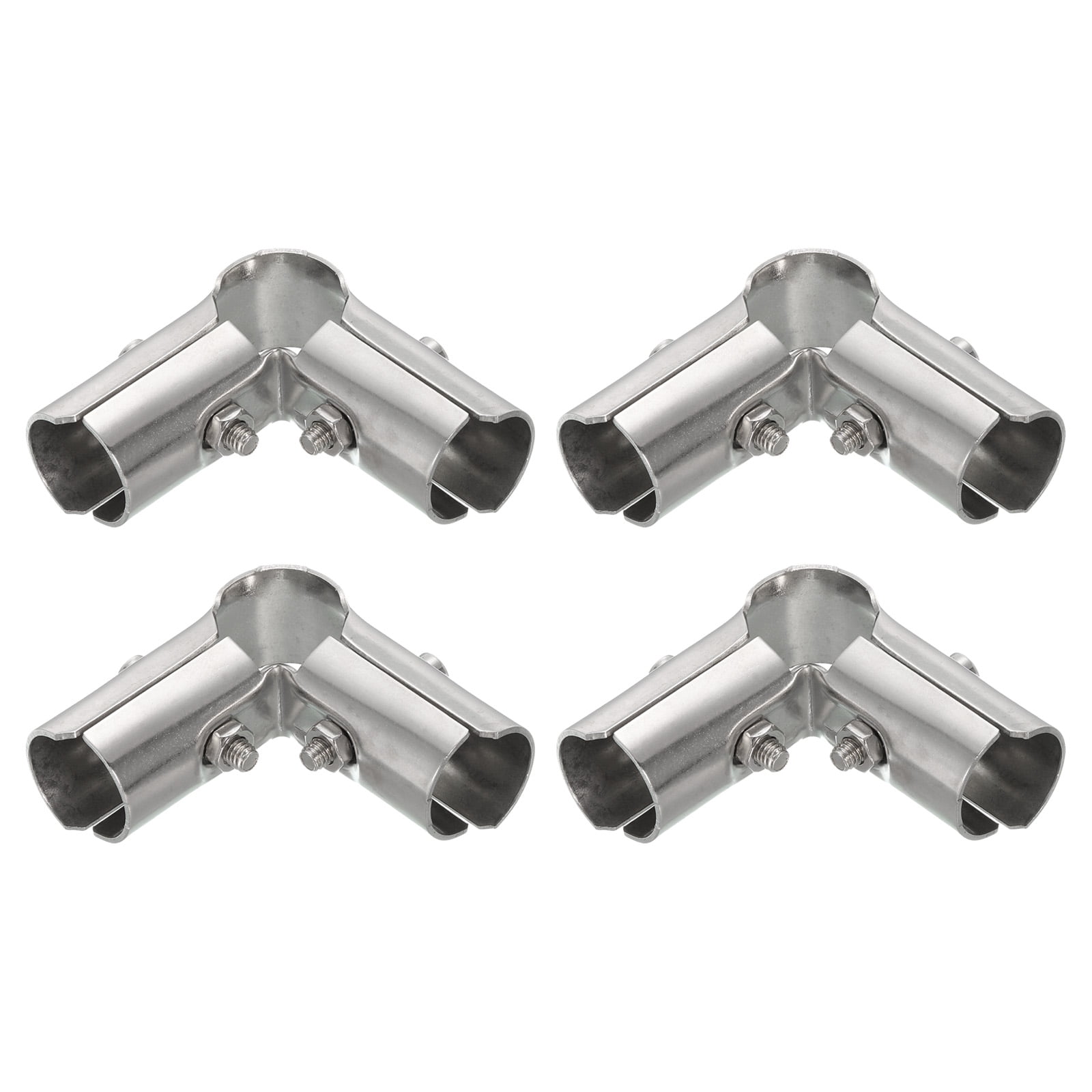 90 Degree Structural Pipe Connector 4 Pack Chain Link Fence Clamp, Fit ...