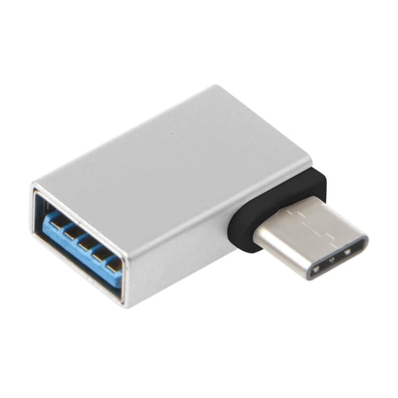 90 Degree Type C To USB 3.0 Female Data OTG Adapter for Macbook Android Phone