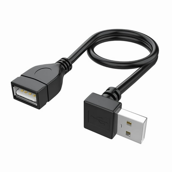 90 Degree USB 2.0 Extension Cable Male to Female Short Cable for Laptop Keyboard Printer and More 10CM