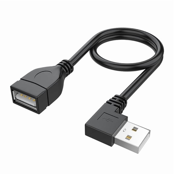 90 Degree USB 2.0 Extension Cable Male to Female Short Cable for Laptop Keyboard Printer and More 10CM