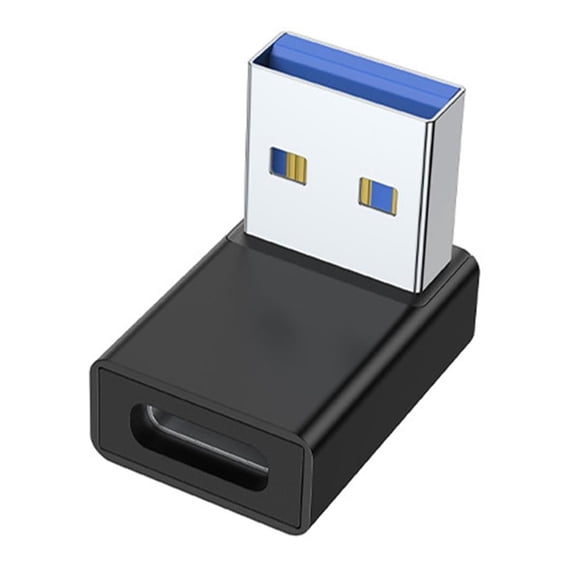 90 Degree USB 3.0 A Male to Female Angled Adapter, Left Right Up Down Extender Connector for PC Laptop Tablet Phone