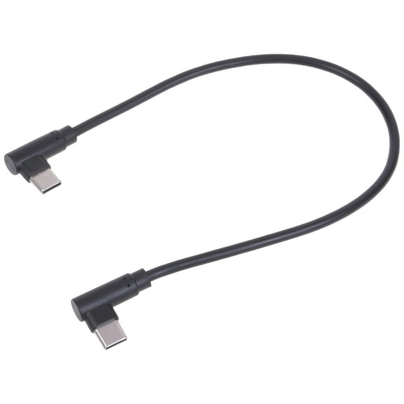 90 Degree USB 3.1 Type C to Type C Cable 40W Angled 3.1 USB Type C Male Extension Cable Supports Charging,Data