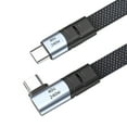 thumbnail image 1 of 90 Degree USB C Cable,Type C to Type C Cable Fast Charging 240W Type C Port Right Angled USB C Data Cable, 1 of 3