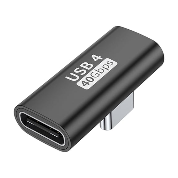 90 Degree USB C to USB C Adapter 40Gbps USB C Female to USB Male Adapter Data Sync 100W Fast Charging Adapter for PC