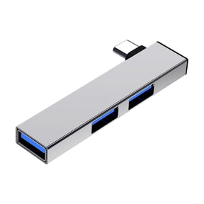 90 Degree USB Type C Hubs Docking Station 4 Port Data Transfer Expander, Fast USB3.0 for Laptop