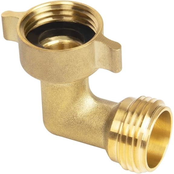 90 Degree Water Hose Elbow for RV with Easy Grip Connector RV Drinking Water Hose Adapter for RV City Water Inlet Connection City Water Hookup for Camper Residential Outdoor