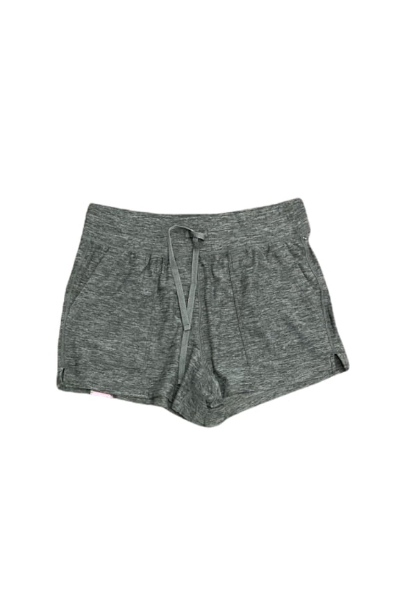 90 Degree Women's Super Soft Drawstring Lounge Shorts W/ Pockets (Heather Charcoal, L)