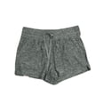 thumbnail image 1 of 90 Degree Women's Super Soft Drawstring Lounge Shorts W/ Pockets (Heather Charcoal, S), 1 of 3