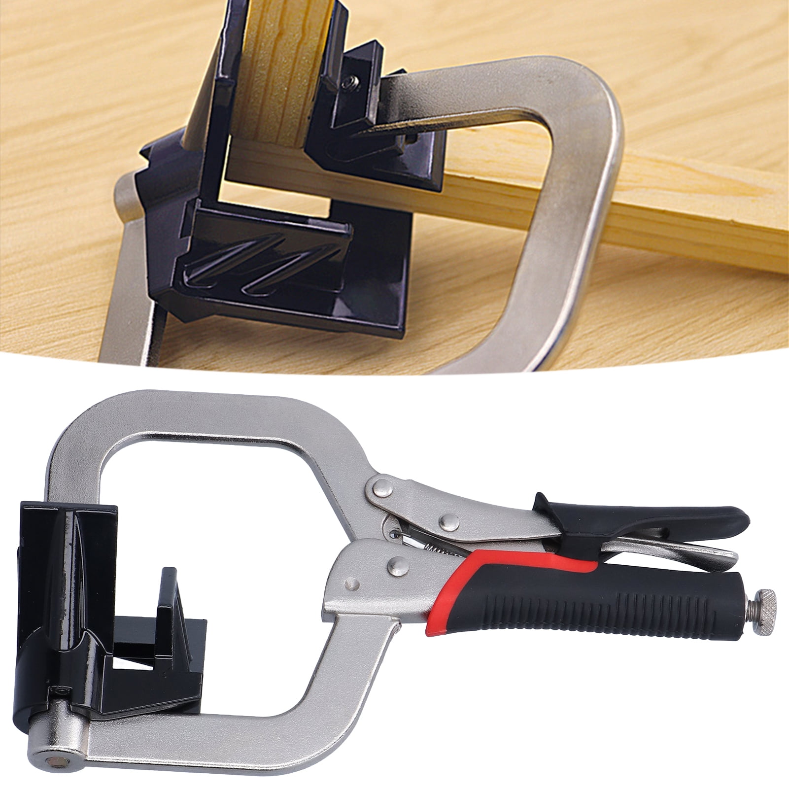 90 Degree Woodworking Clamps, Easy Operation 24cm Baffle Design 90