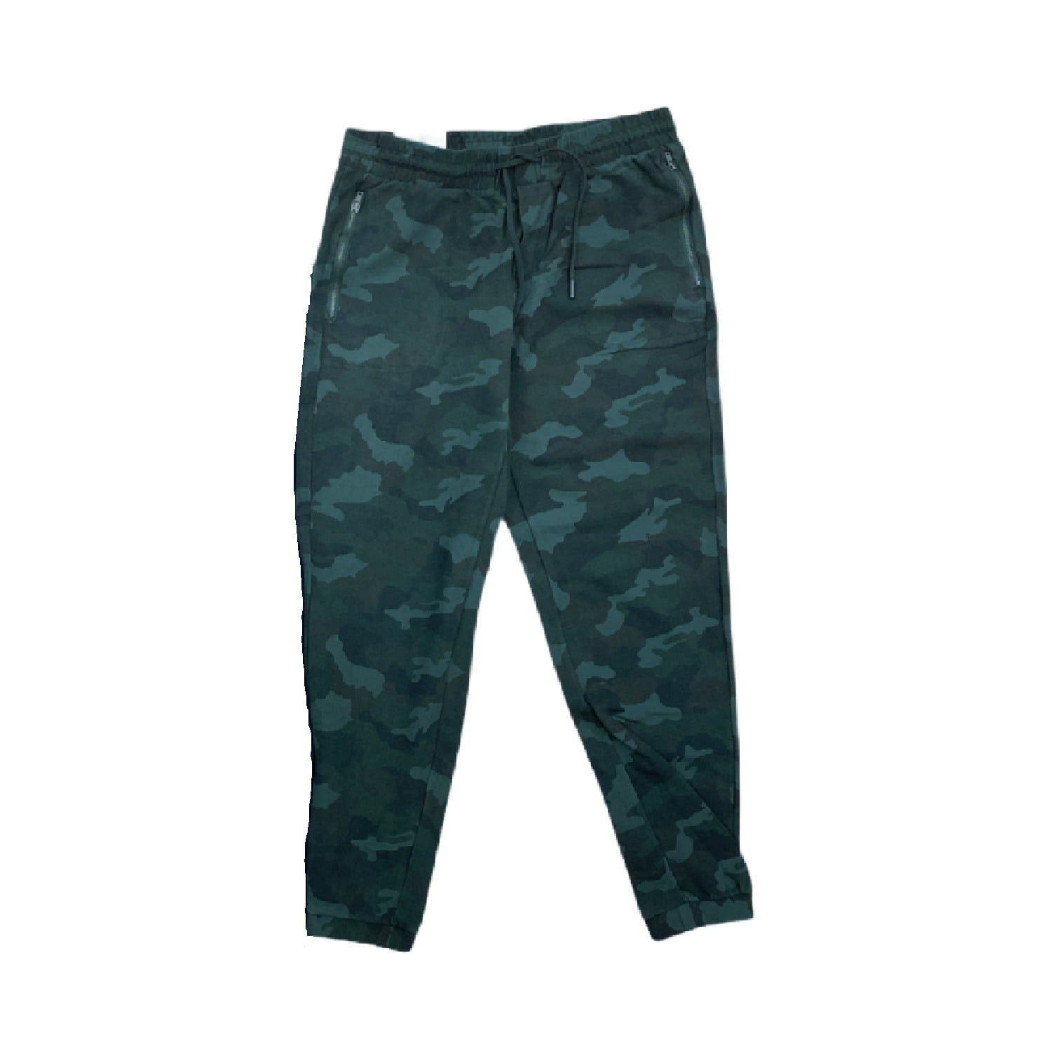 90 Degree by Reflex Women's Twill Jogger Pant w/ Pockets (Olive Camo, S) 