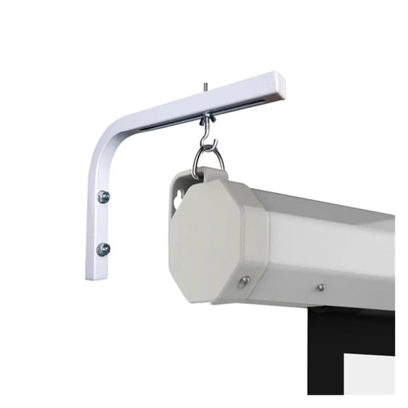90 Degrees Bracket Projection Screen Hanger Adjustable Wall / Ceiling Mount For HD Projector Curtain L Shape Holder