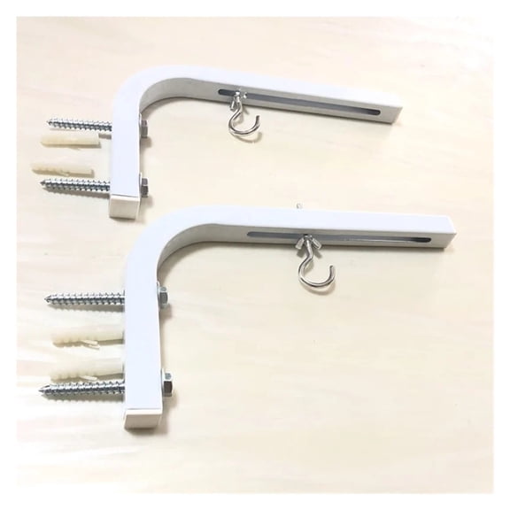 90 Degrees Bracket Projection Screen Hanger Adjustable Wall / Ceiling Mount For HD Projector Curtain L Shape Holder