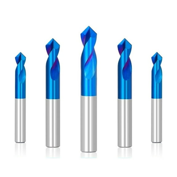 90 Degrees Carbide Spotting Drill 2 Flute Start Location Center Bit Pilot Hole Drill Fit For Metal Stainless Hole Drilling Tools