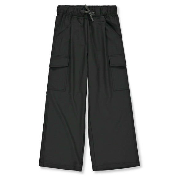 90 Degrees Girls' Twill Wide Leg Cargo Pants Color: black Size: 10