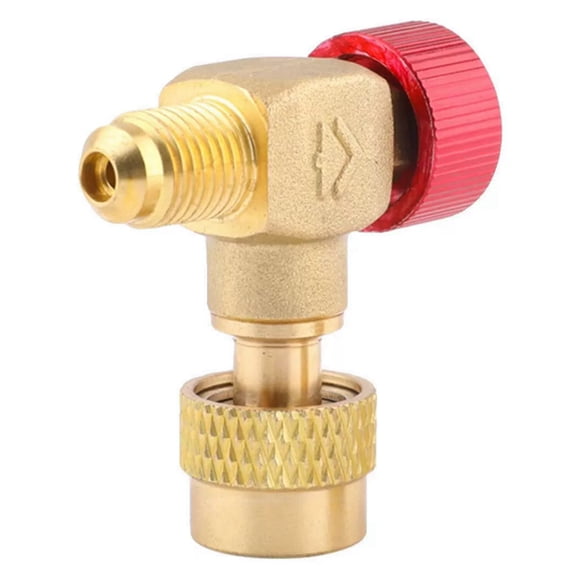 90 Degrees HS Right Angle Copper Air Conditioner Safety Valve R22/32/410 Fluorine Adding Valve Refrigerant Adapter