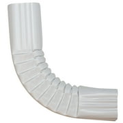 90°, Downspout Elbow, Style A, 3"x4", Aluminum, White