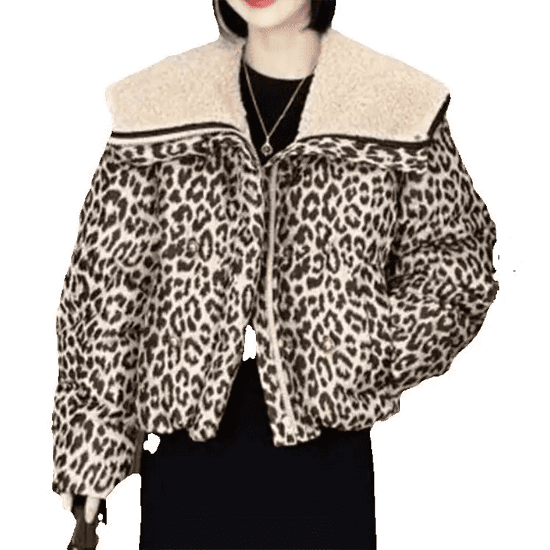 ジャケット TrueNature leopard-print puffer jacket Leopard Print Puffer Jacket | Windsor