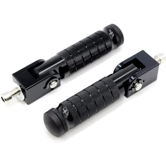90 Foldable Passenger Foot Pegs with M8 Mount Bolts Universal Footrest Pedals for Motorcycle Ebike Bicycle Replacement Parts