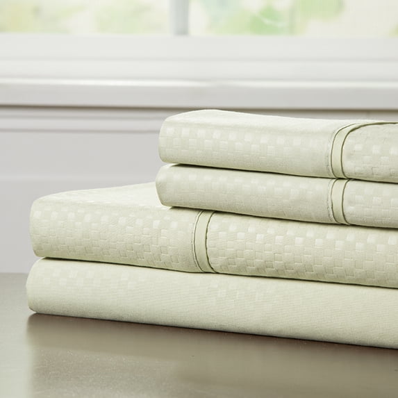 Lavish Home Embossed Sheet Set - Sage - King