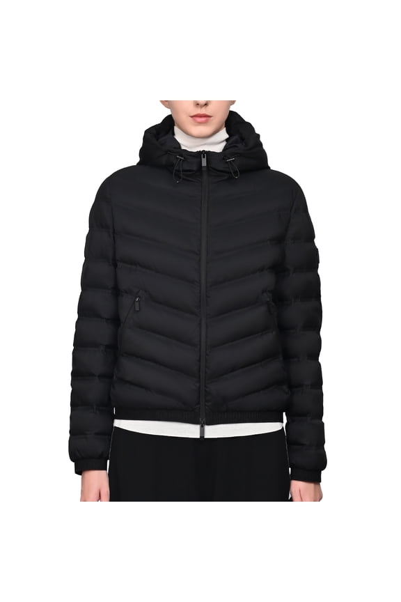 90% Goose Down Filled Women's Short Down Jacket, 2025 New Color Block Hooded, Stylish Versatile Lightweight Winter Warm Coat